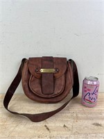 Women’s brown leather purse