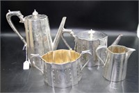 Victorian four piece silver tea & coffee service