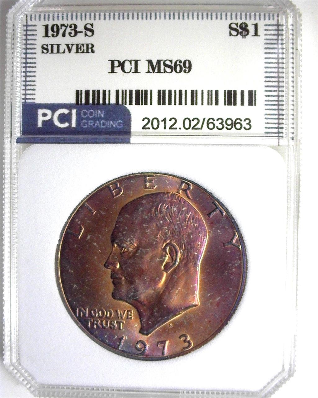 1973-S Silver Ike MS69 LISTS $11000