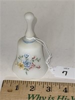 FENTON SMALL BELL WITH FLOWERS BY D. ANDERSON