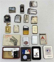 16pc Zippo Lighters, Collectible Tabacco Lighters