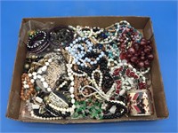 Large Box of Assorted Wearable Costume Jewelry