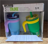 Reduce 2pc Coldee 14oz Spill Proof Tumblers