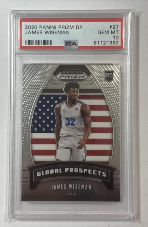 2020 Prizm DP #97 James Wiseman Rookie RC PSA 10!