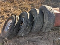 4 -16" x 8 Hole Rims & Tires