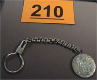 Jewelry Sterling Silver Donkey Palm Tree Key Chain