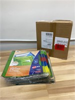 2 boxes of Avry Big Tab Insertable dividers