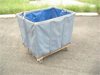 Vinyl Laundry Cart on Wheels  27x37x33 inches
