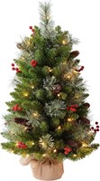 Amaoasis 3ft Pre-lit Artificial Christmas Tree wit