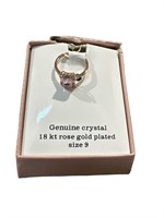 Sparkle Allure Crystal 18K Rose Gold Band
