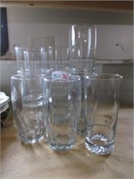 drinking glasses .