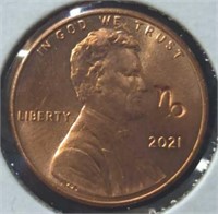Capricorn stamped 2021. Lincoln penny