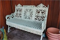 Vintage cast iron bench