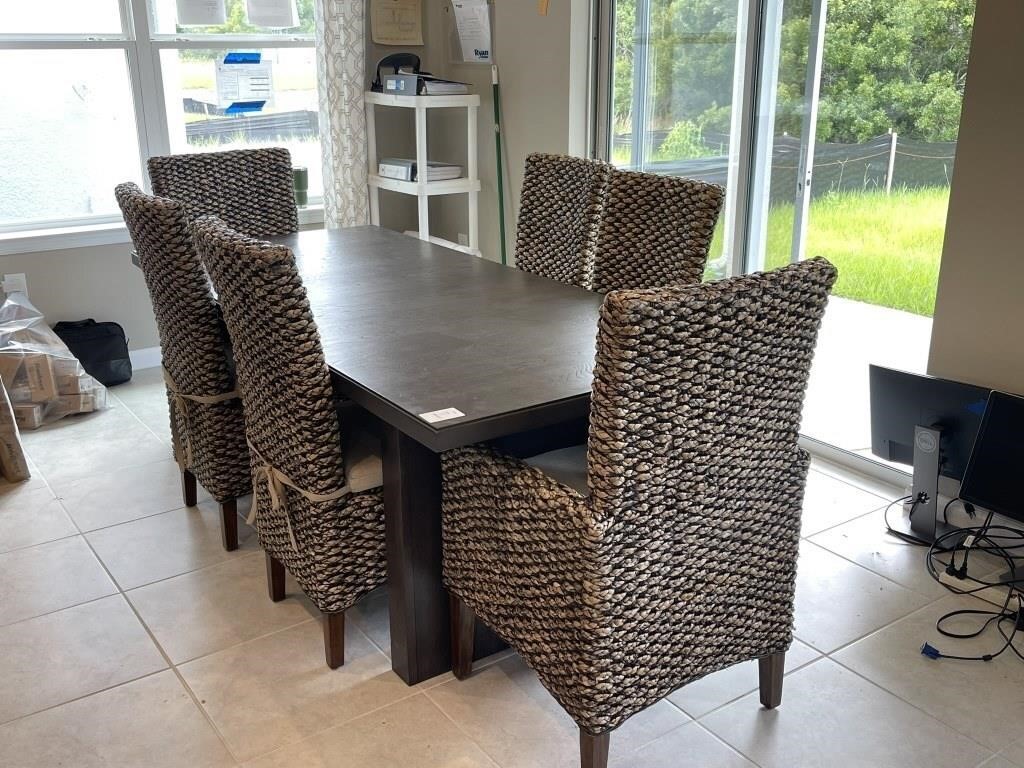 7PC DINING TABLE & CHAIRS