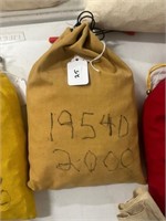Bag of 2000 1954 D Wheat Pennies