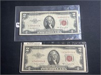 Red Seal 1953 $2 Bills