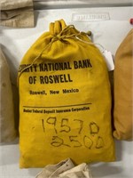 Bag of 2500 1957 D Wheat Pennies