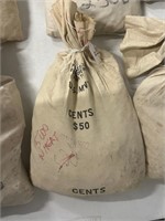 Bag of 5000 1953 D Wheat Pennies