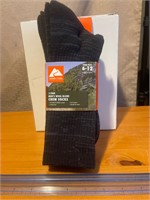 New Ozark Trail men’s 3 pairs wool blend crew sock