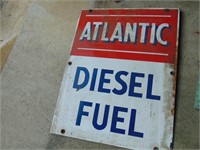 Atlantic diesel pump sign