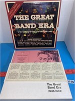 Vintage vinyl "The Great Band Era" albums