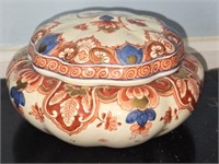 Vintage Delfz Ceramic Dish with Lid