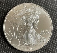 2011 Uncirculated 1 Oz American Silver Eagle