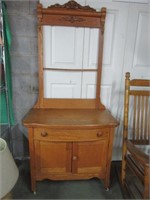 OAK WASH STAND IN GOOD SHAPE - PICK UP ONLY