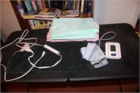 Omron blood pressure monitor, heating pad