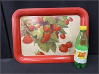 Cute, Vintage Strawberry Tin Tray