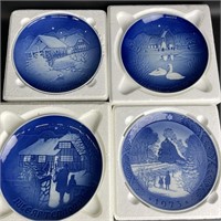 Lot of 4 Royal Copenhagen Porcelain Plates