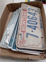 Group of Montana license plates
