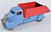 EARLY MARX BLUE / RED DUMP TRUCK