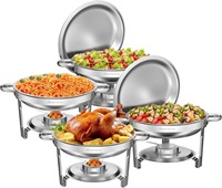 Chafing Dishes for Buffet 5QT 4Pack  95% Pre-Assem