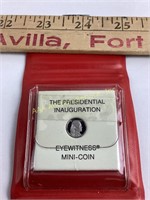 1.3 gram .999 platinum mini coin Franklin Mint