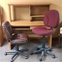 Computer Desk 2 Desk Chairs