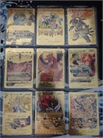 Pokemon Cards Rare Gold Holos in Sheet