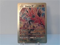 Pokemon Card Rare Gold Zapdos V