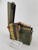 250+/- Rounds Belted 30.06 Ammo in Ammo Can