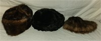 (3) Fur Hats