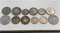 Mixed foreign coins