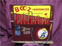 Vintage Booz-barometer coin op tester game.