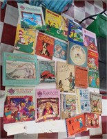 20pc lot childrens books + record  1940s to 1980s
