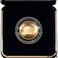 2014-W Natl Baseball HOF $5 UNC Gold Coin 8.359