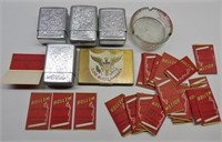 Lot w/ Patriotic Cigarette Case & Papers