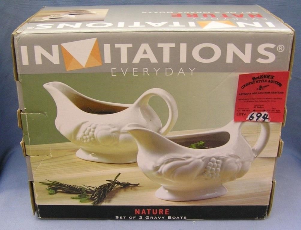 Pair of Innovations gravy boats