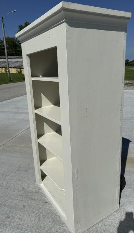 Shelving unit antique 71 inches high 35 inches