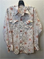 Vintage Texson Floral Pearl Snap Western Shirt