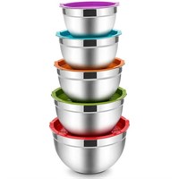 Set of 5 Mixing Bowls with Lids  4.5-0.7 QT