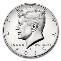 2015-p Kennedy Half Dollar Bu